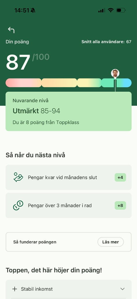 Finton Poäng – se hur bankerna ser på dig